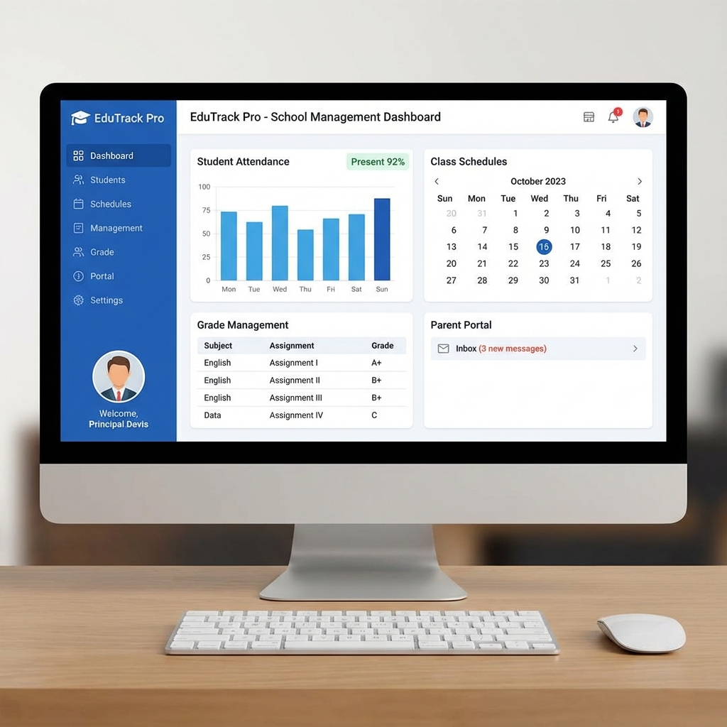 School Management System Dashboard